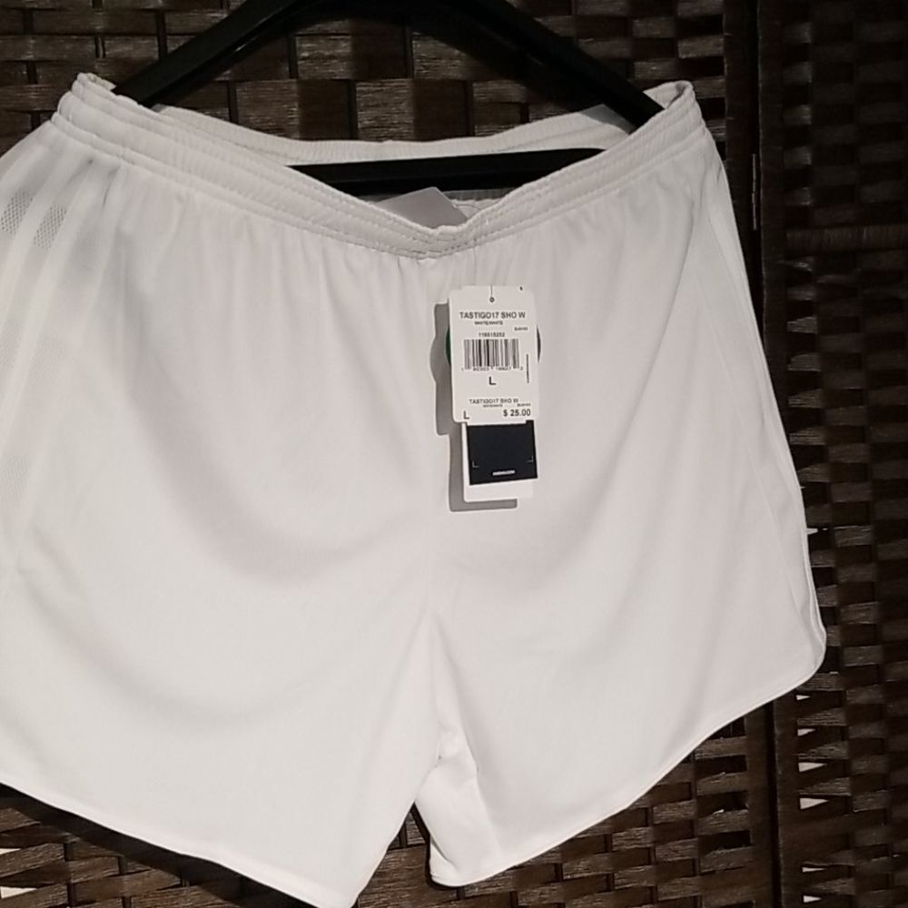 Adidas women soccer Tastigo 17 white shorts